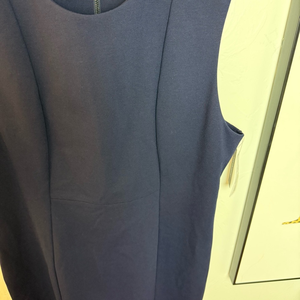 Liverpool Los Angeles Sleeveless Sheath Dress - Cadet Blue Size 12/31 NWT - Picture 3 of 5